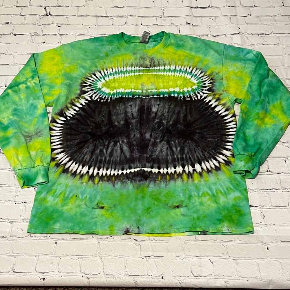 Handmade Halloween inspired long sleeve tie dyed shirt
